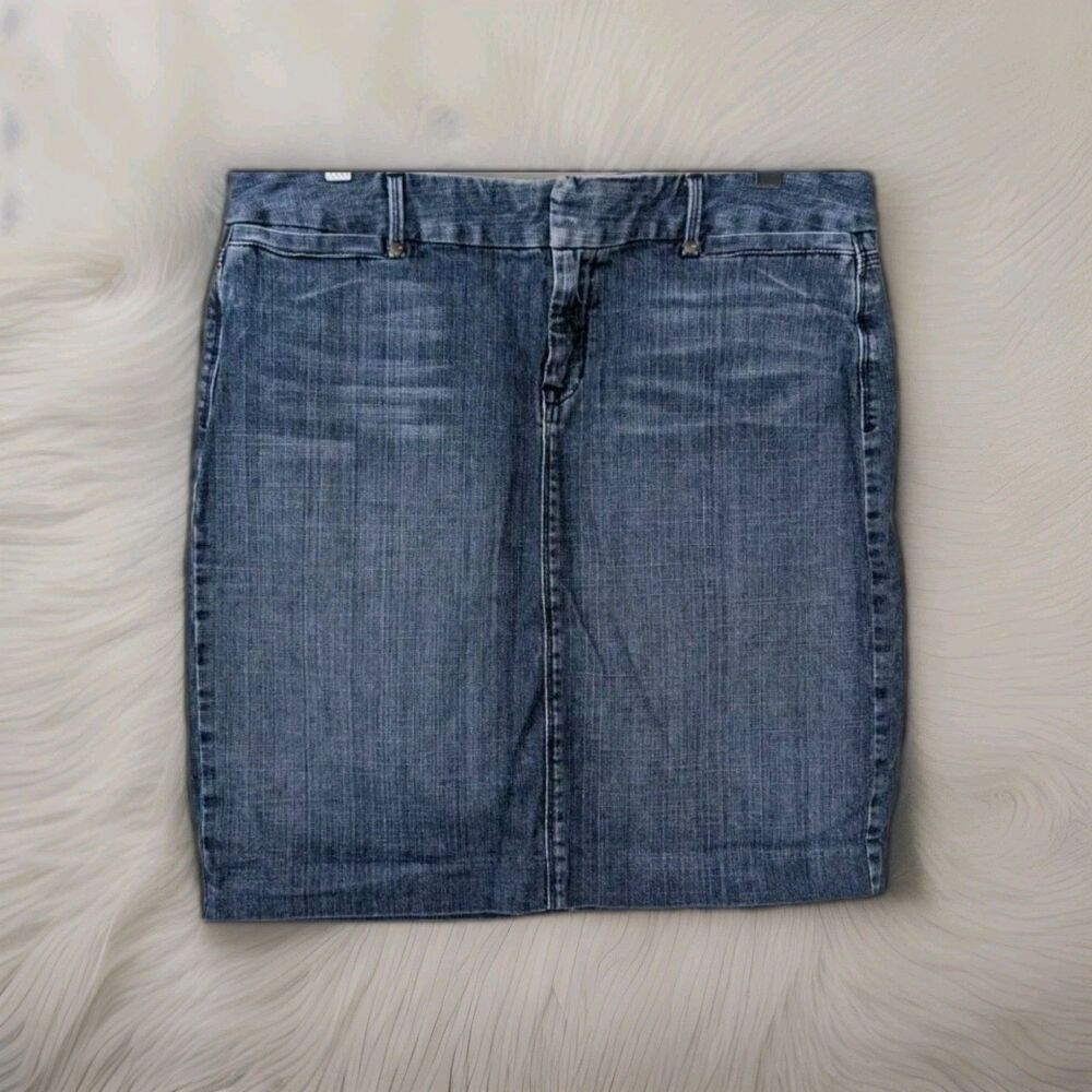 Gap Jeans Blue Denim Skirt Y2K Retro Women's Size 14